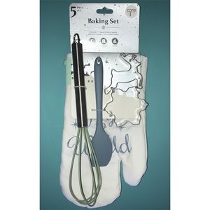 🔥BOGO- 🆕 Core Kitchen 5pc Baking Set Whisk Cookie Cutter
